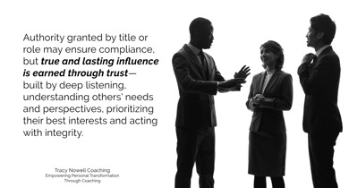 True Influence is Trust Earned