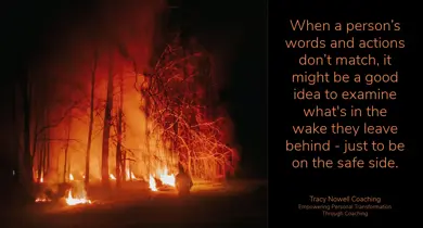 Examine the Wake: The Crucial Connection between Words, Actions and Trust