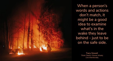 Examine the Wake: The Crucial Connection between Words, Actions and Trust