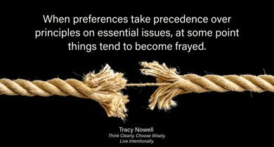Principles Versus Preferences