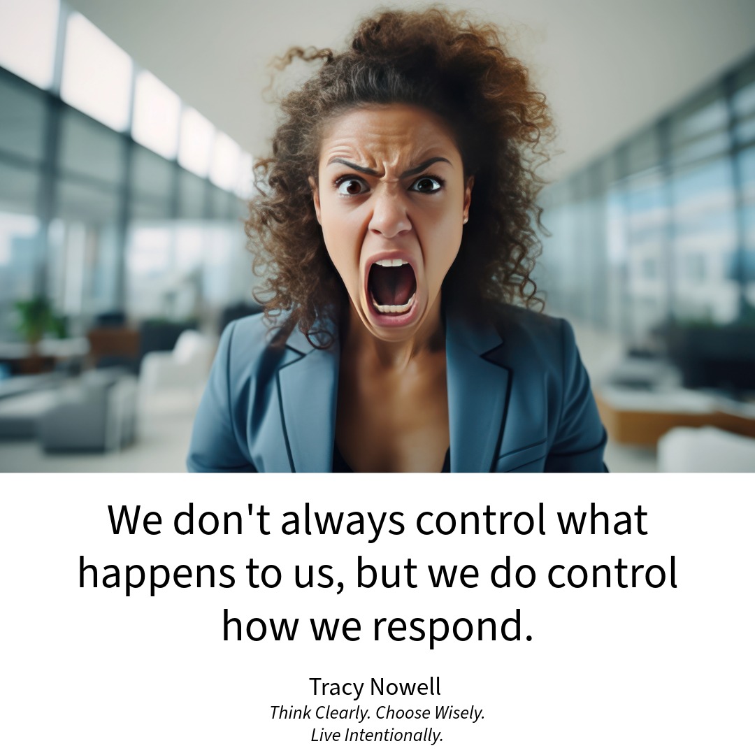 An image of an angry woman yelling